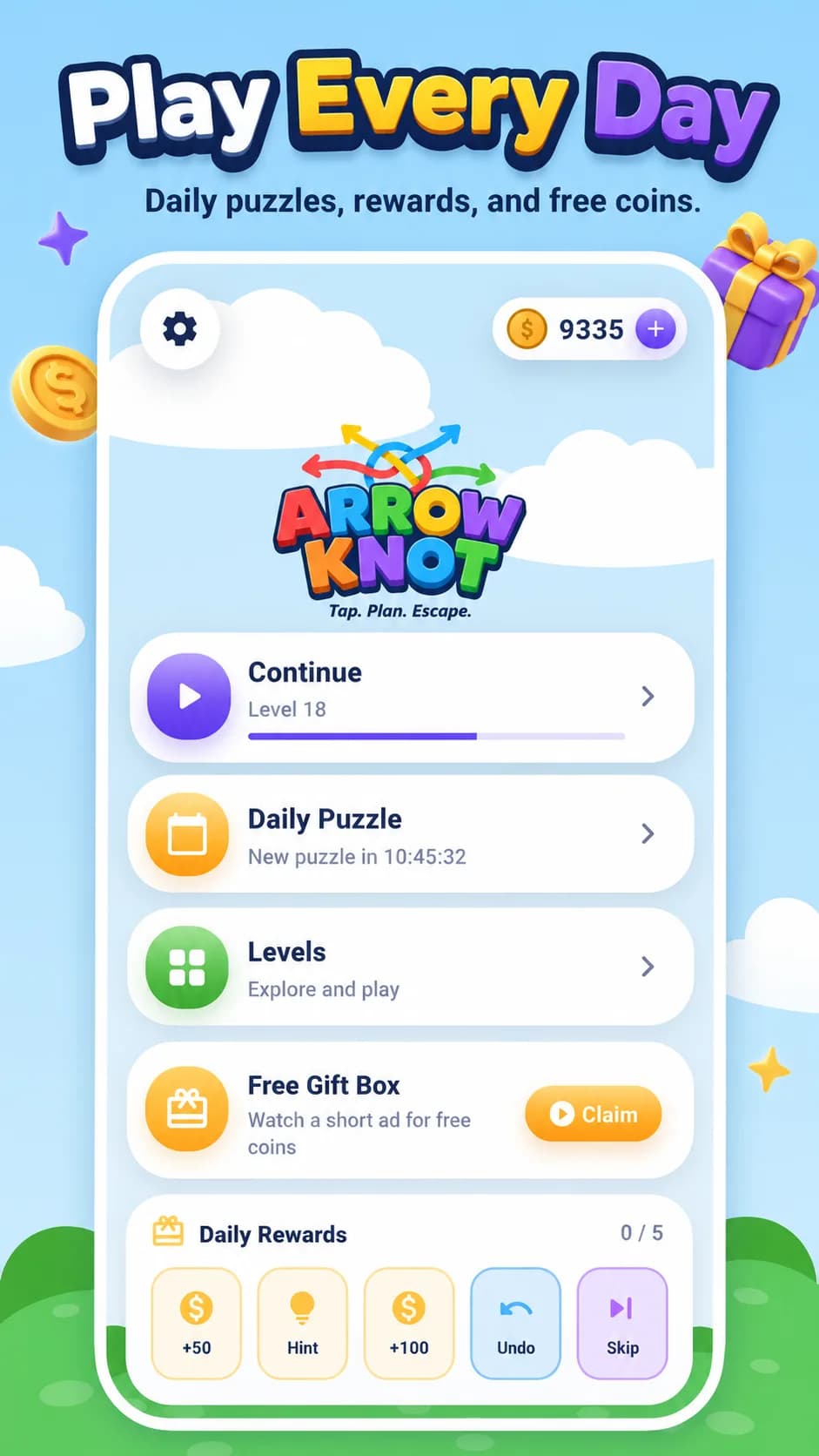 Arrow Knot on Android phone, screen 4