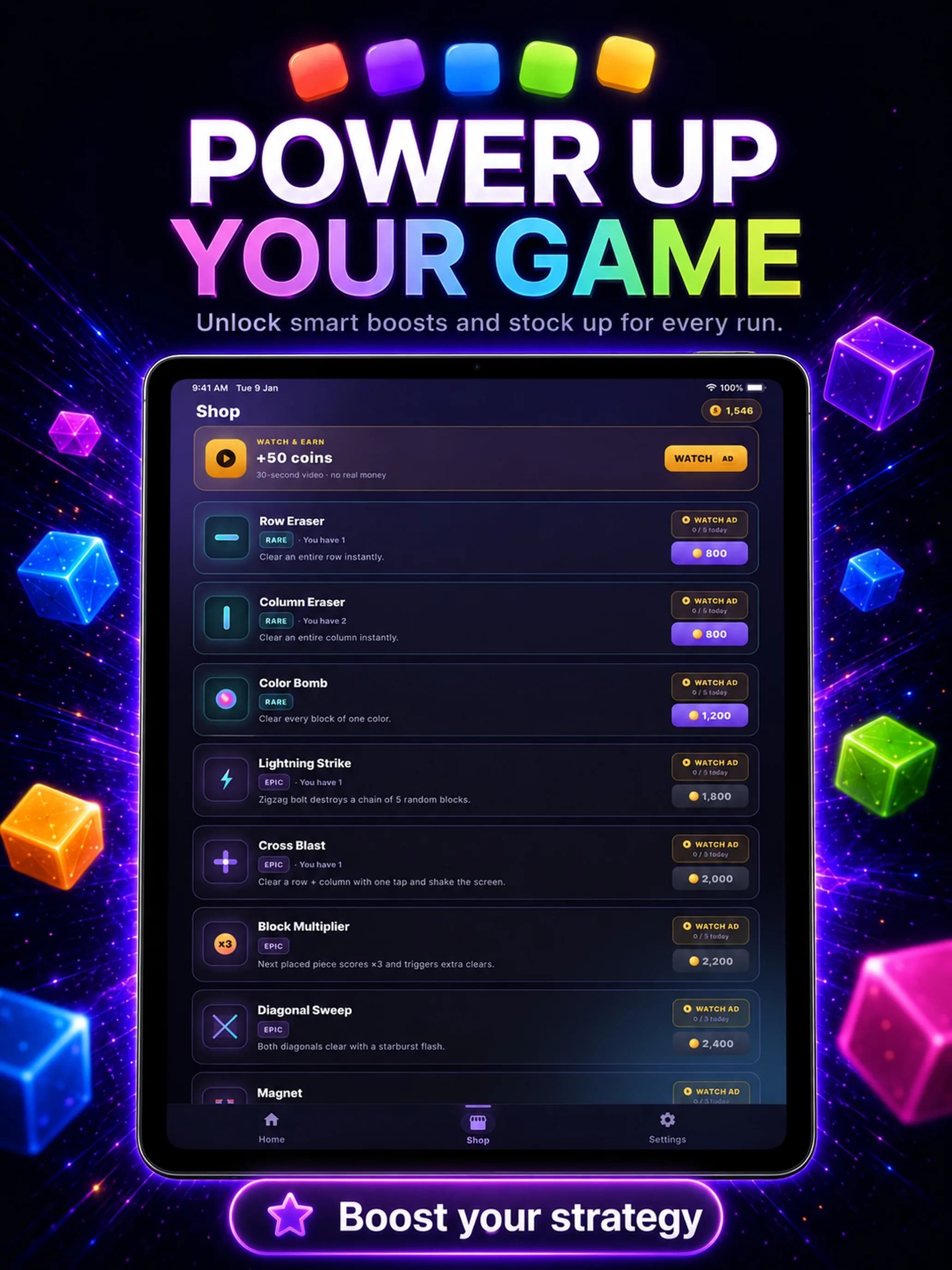BlockBaaz on iPad, screen 3
