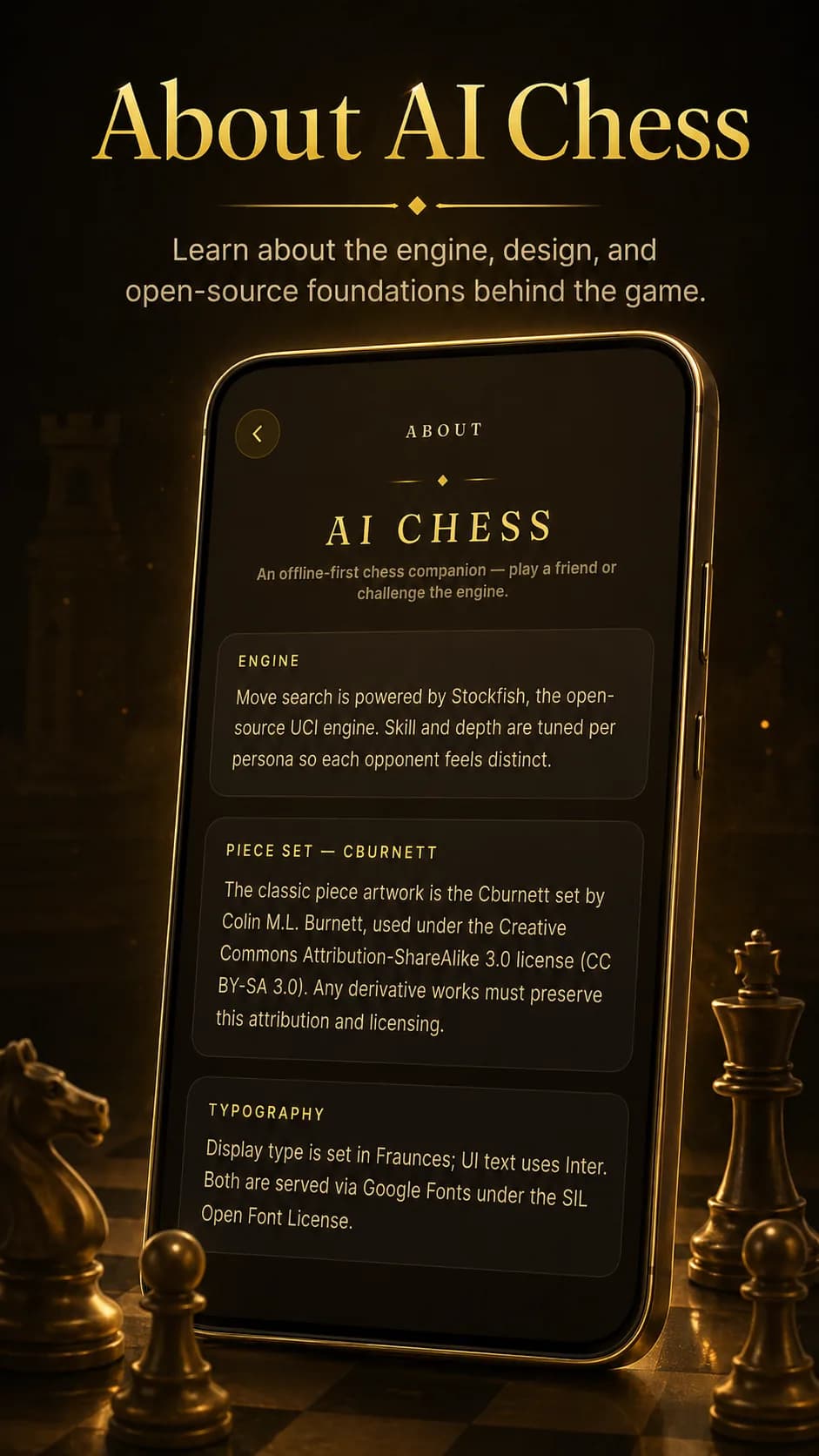 Black Gold Chess on Android phone, screen 7