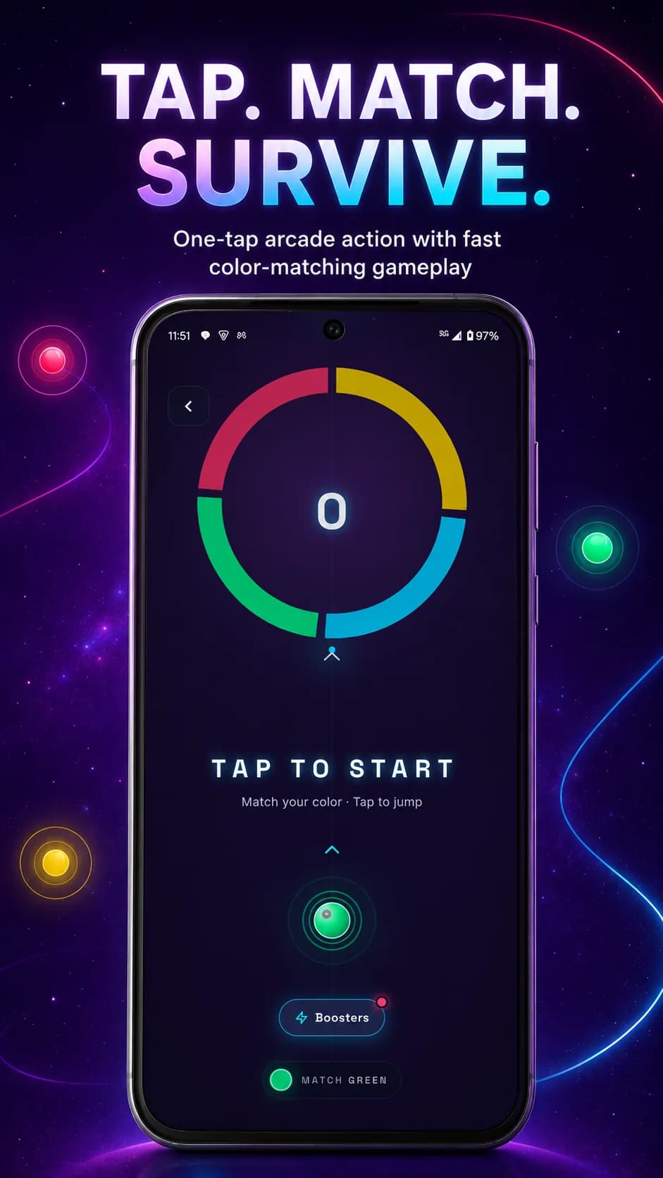 Chroma Orbit on Android phone, screen 2