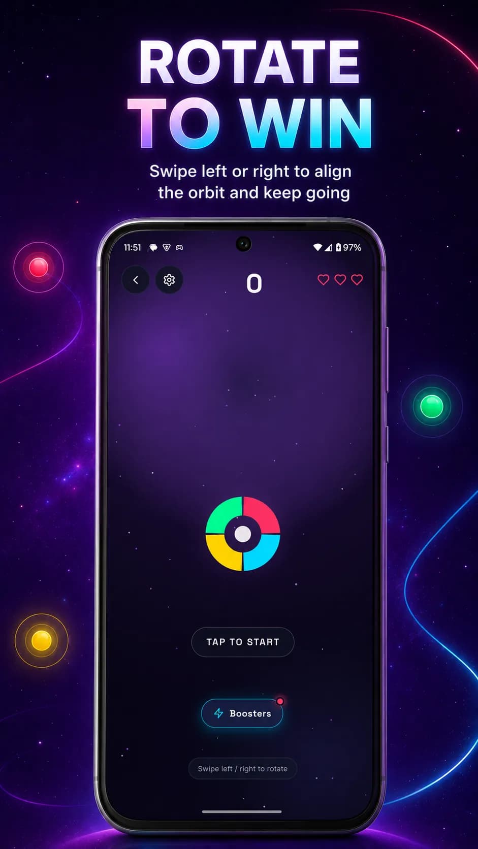 Chroma Orbit on Android phone, screen 3