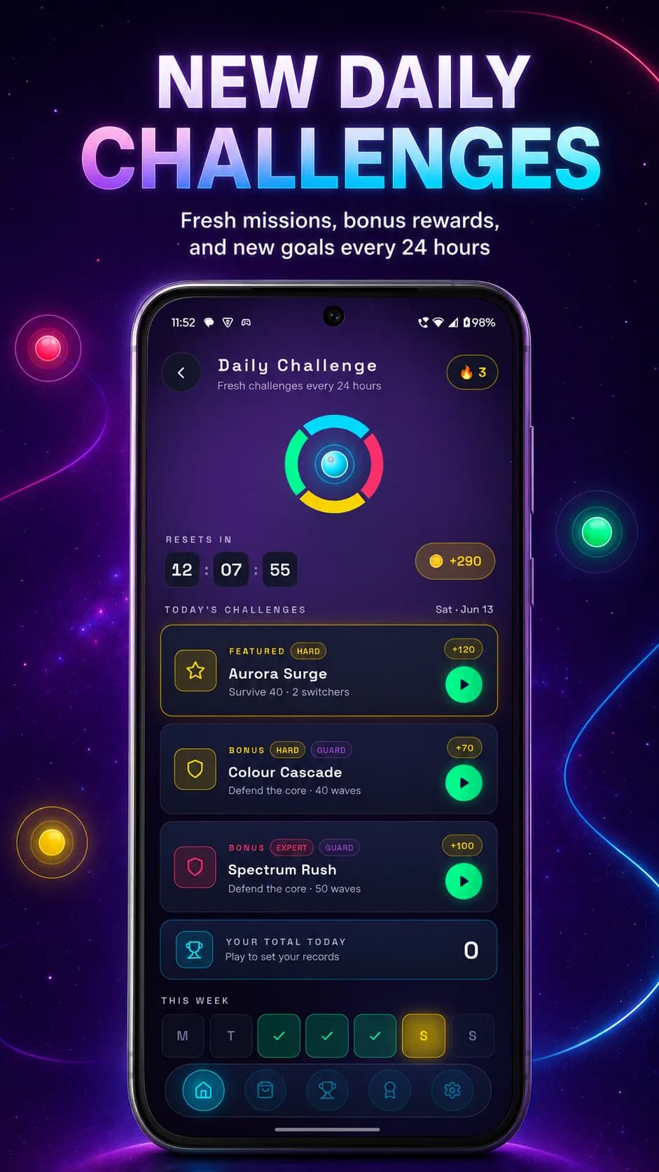 Chroma Orbit on Android phone, screen 5