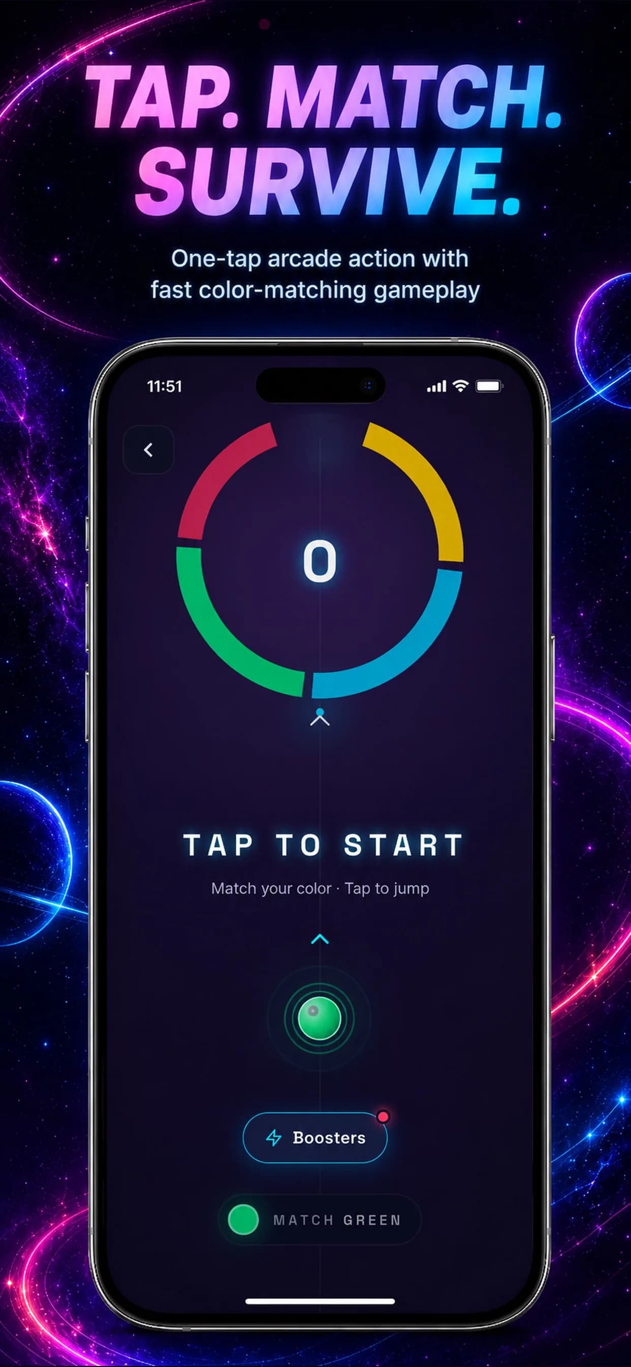 Chroma Orbit on iPhone, screen 2
