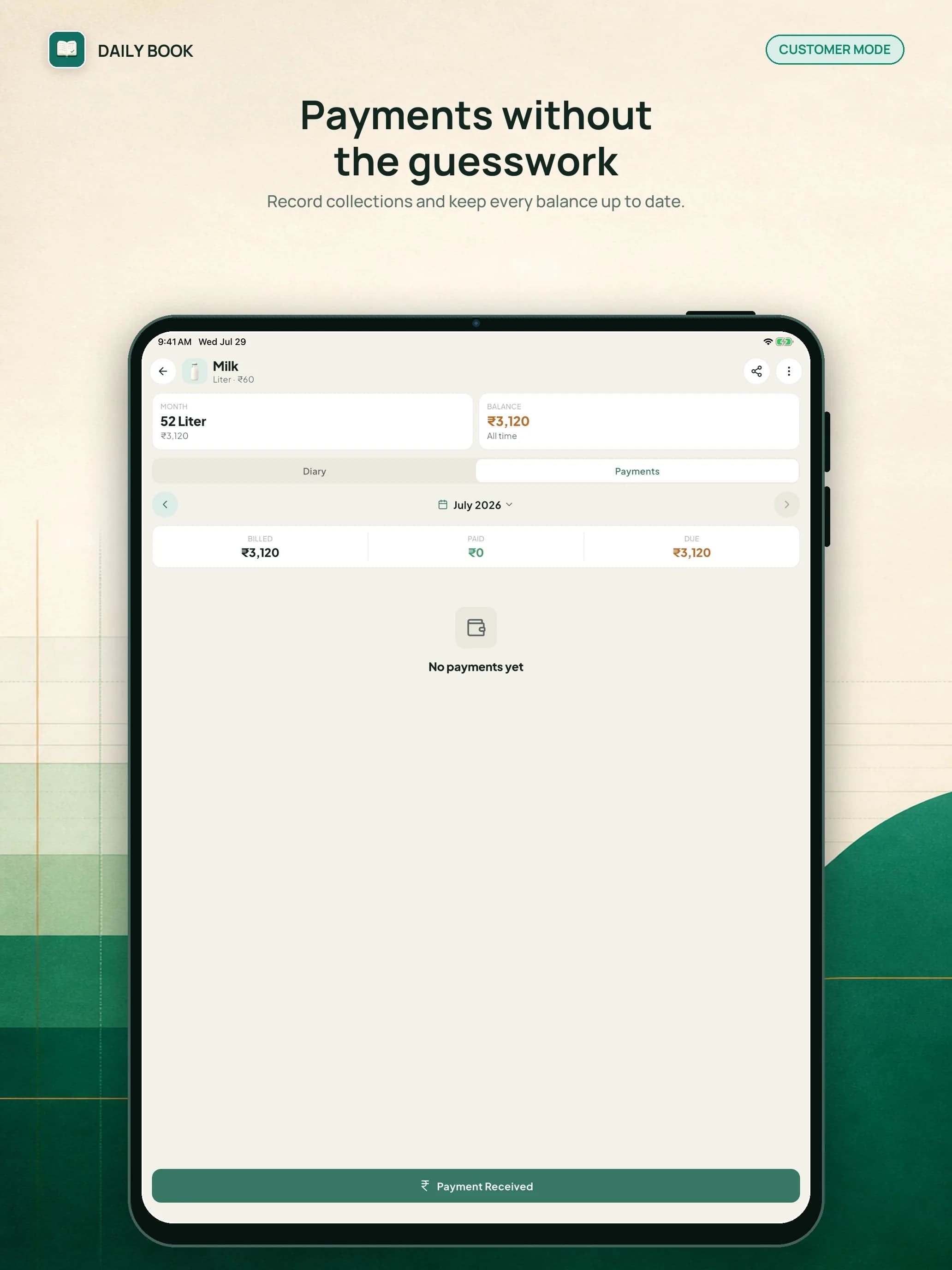 Daily Book on iPad, screen 4