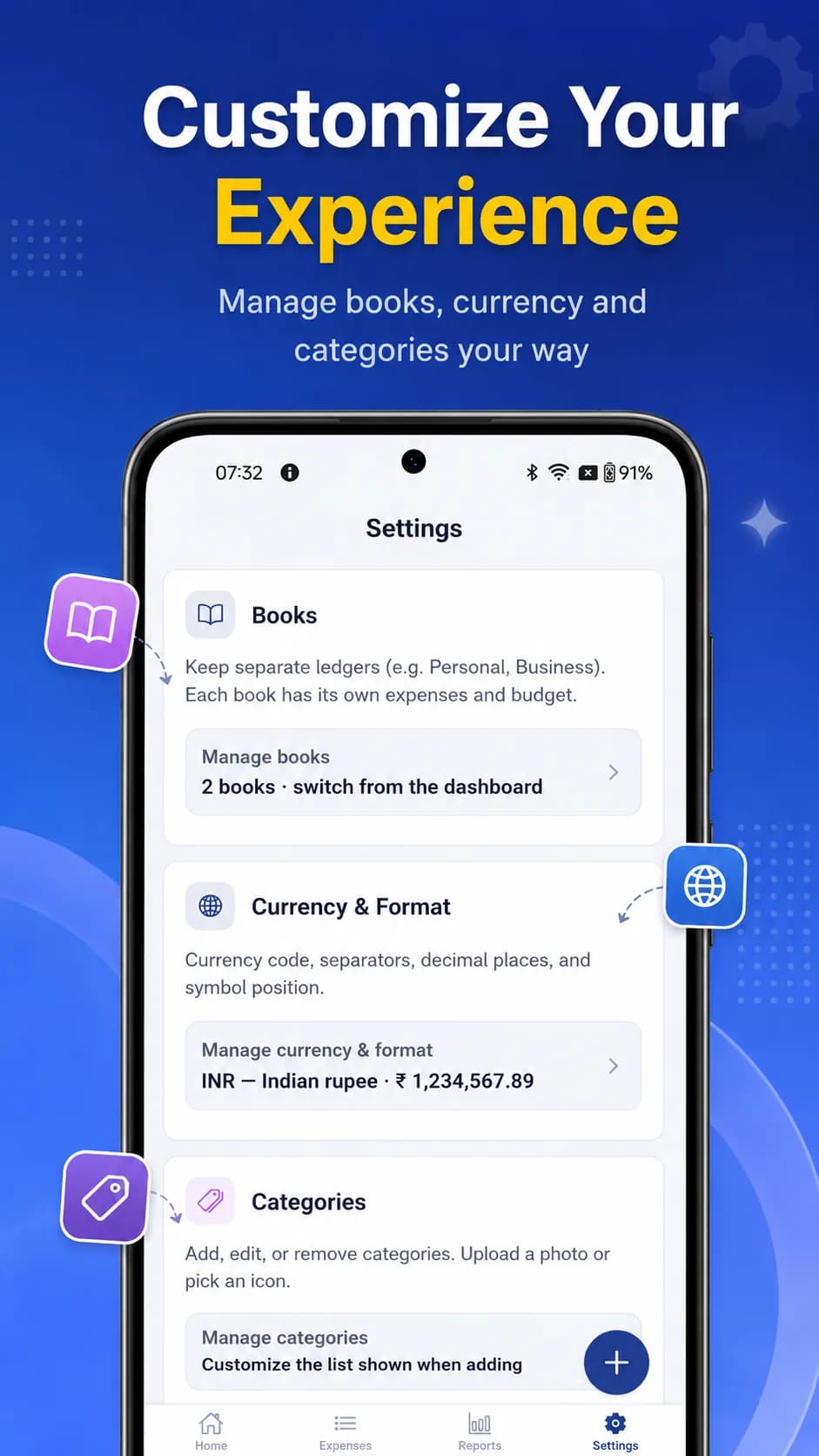 Expense Book on Android phone, screen 5