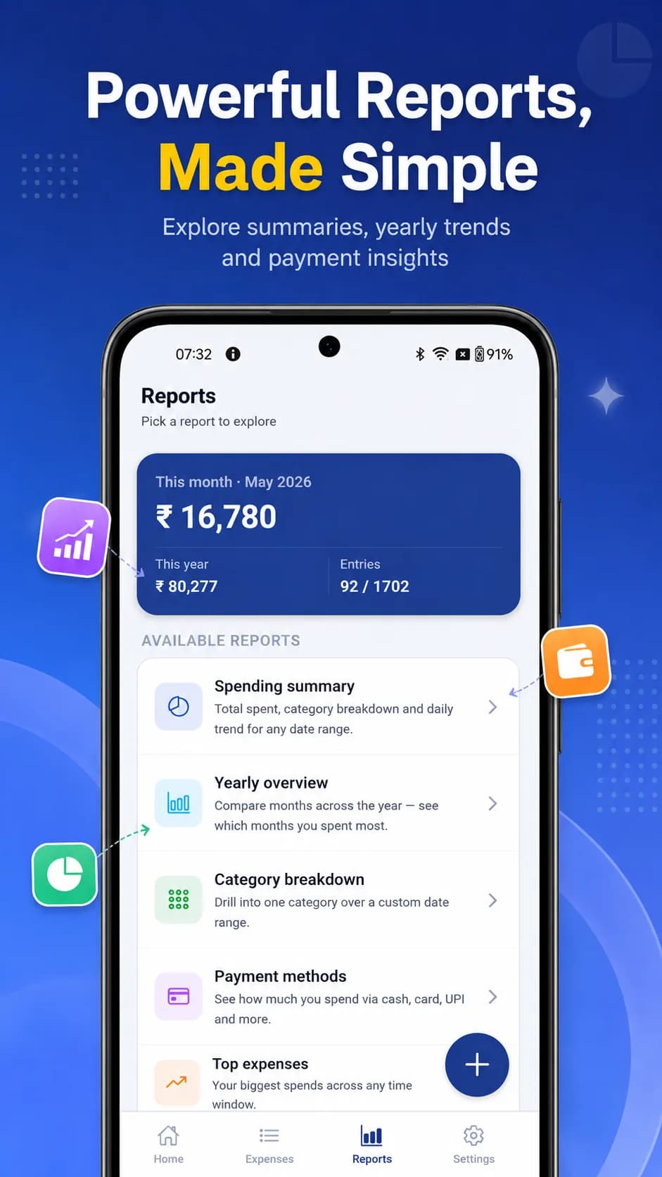 Expense Book on Android phone, screen 6