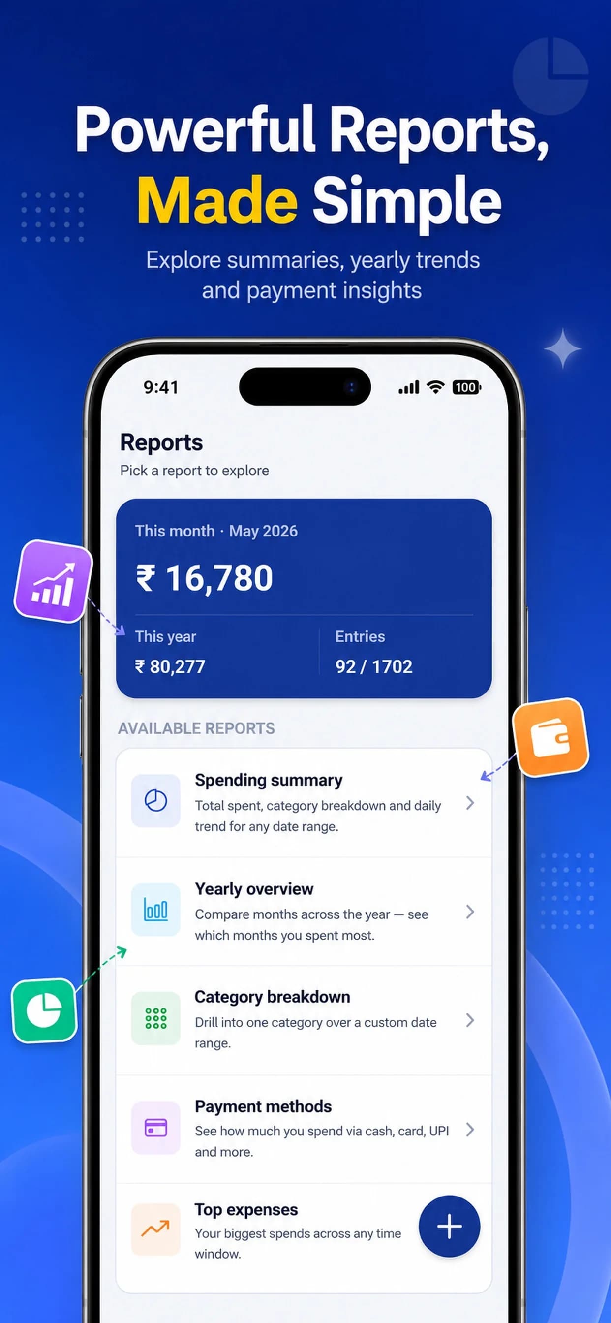 Expense Book on iPhone, screen 6