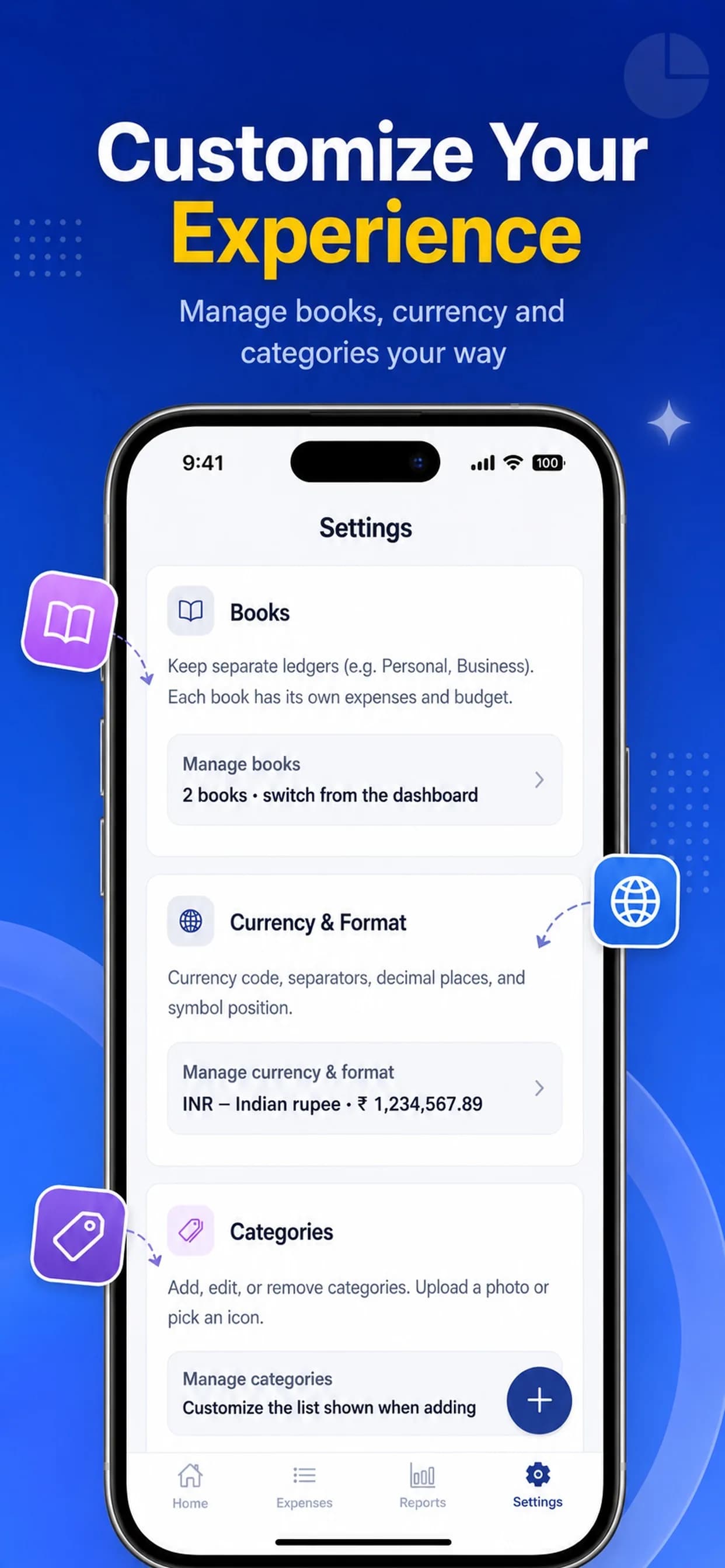 Expense Book on iPhone, screen 7