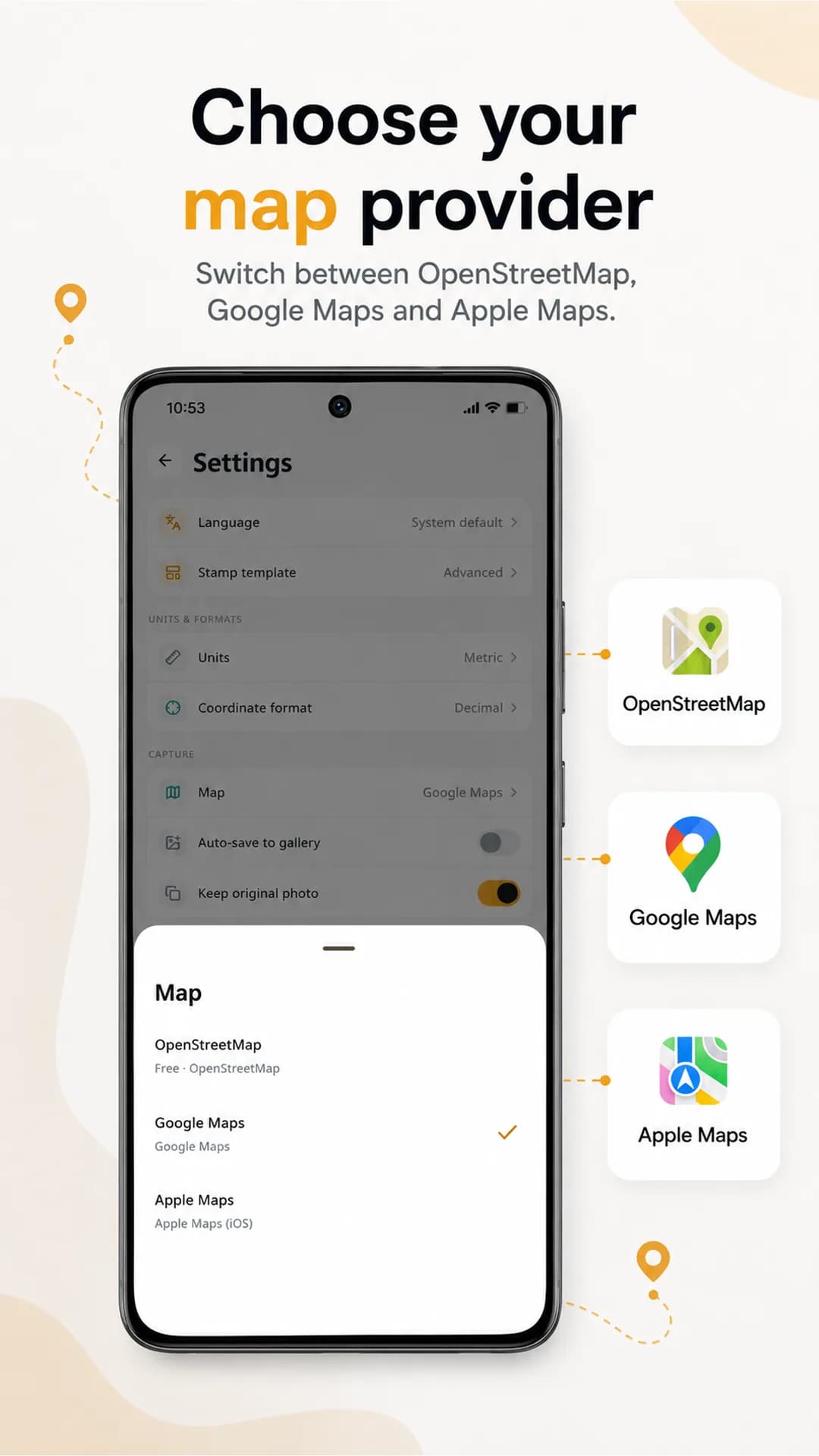 TrueStamp on Android phone, screen 4