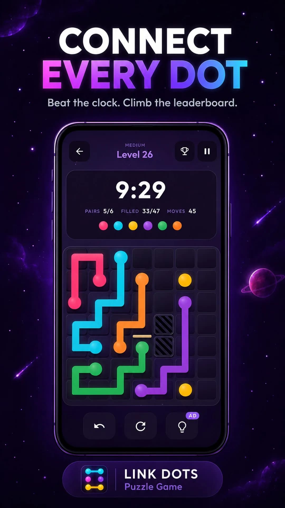 Link Dots on Android phone, screen 3