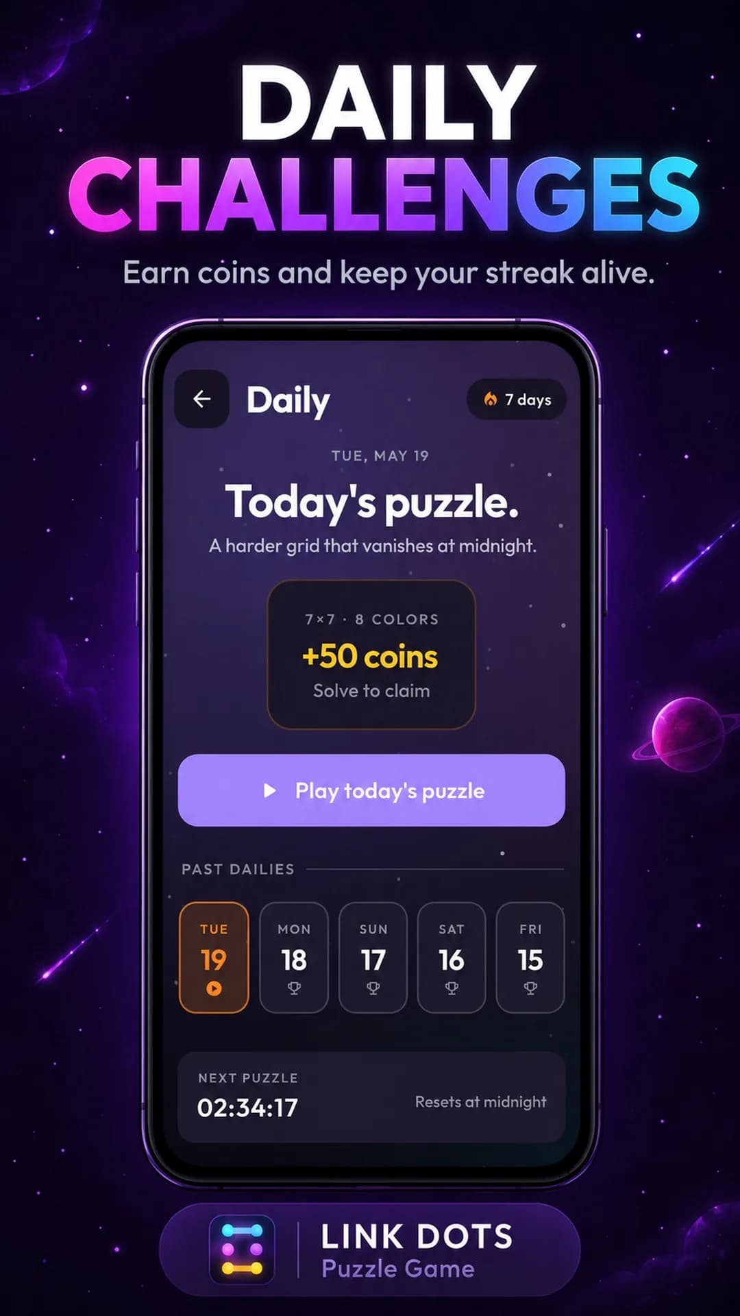 Link Dots on Android phone, screen 4