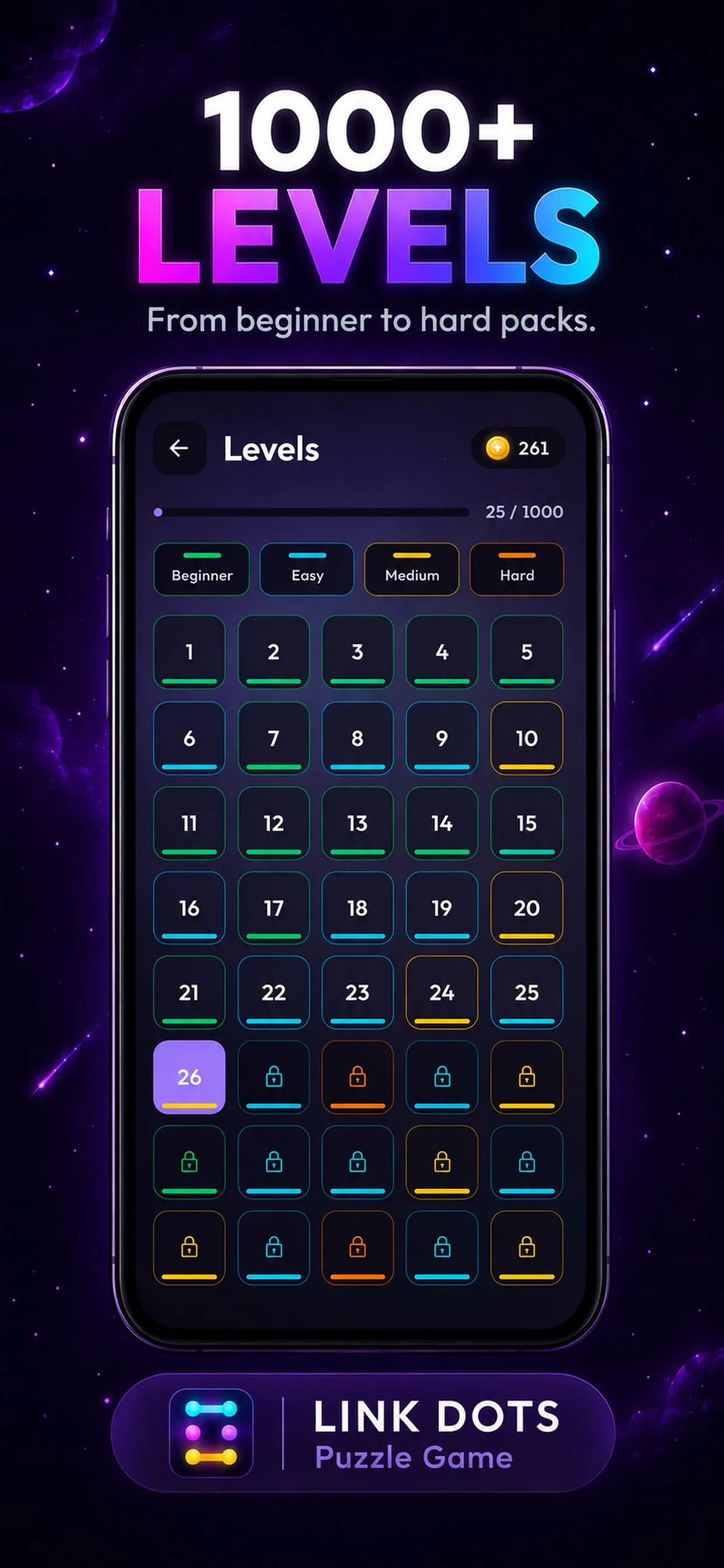 Link Dots on iPhone, screen 3