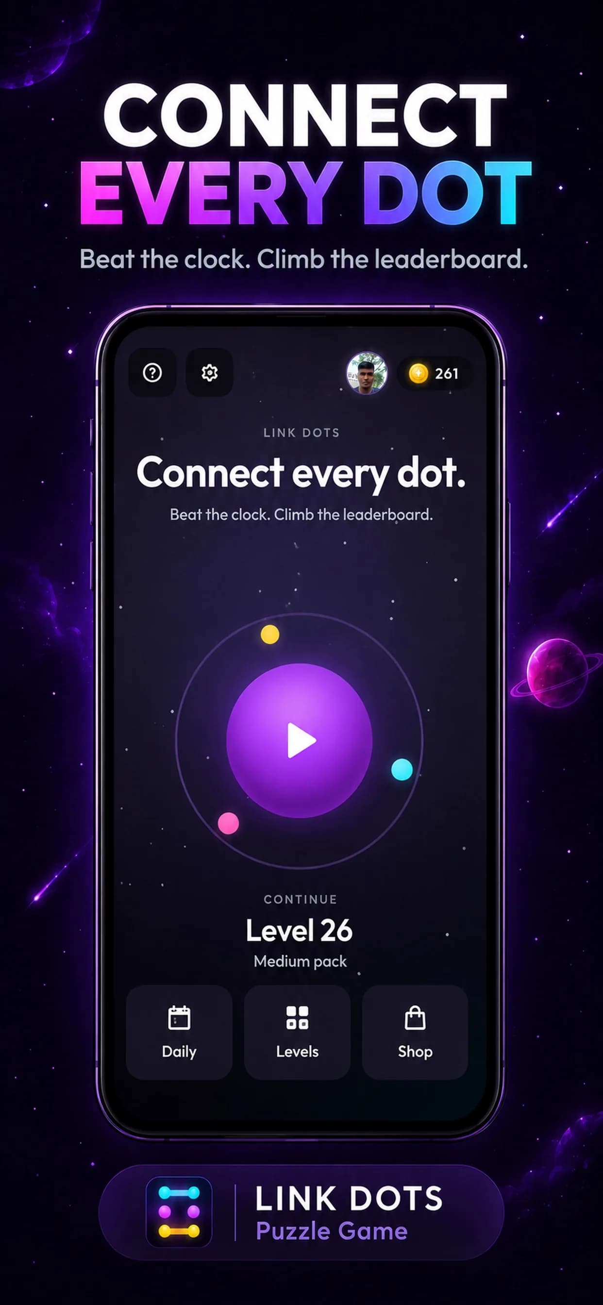 Link Dots on iPhone, screen 2