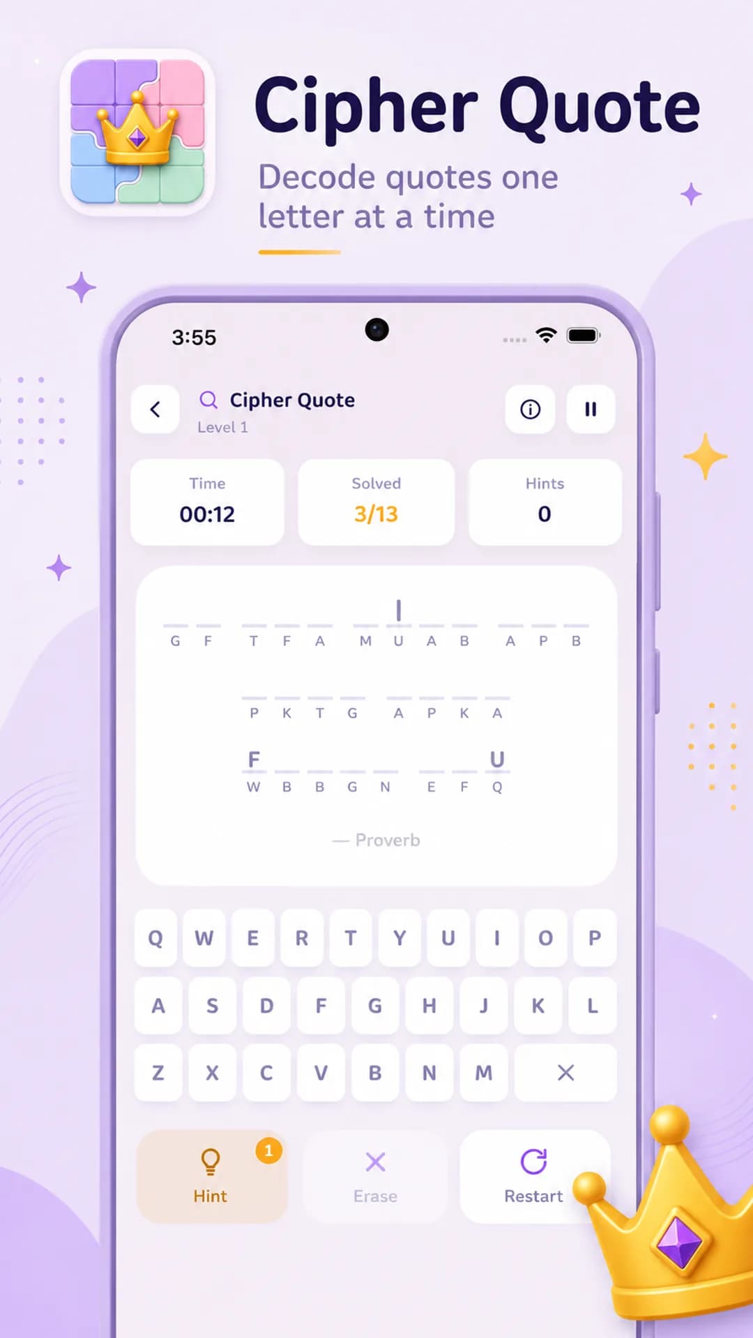 Logic Arena on Android phone, screen 2