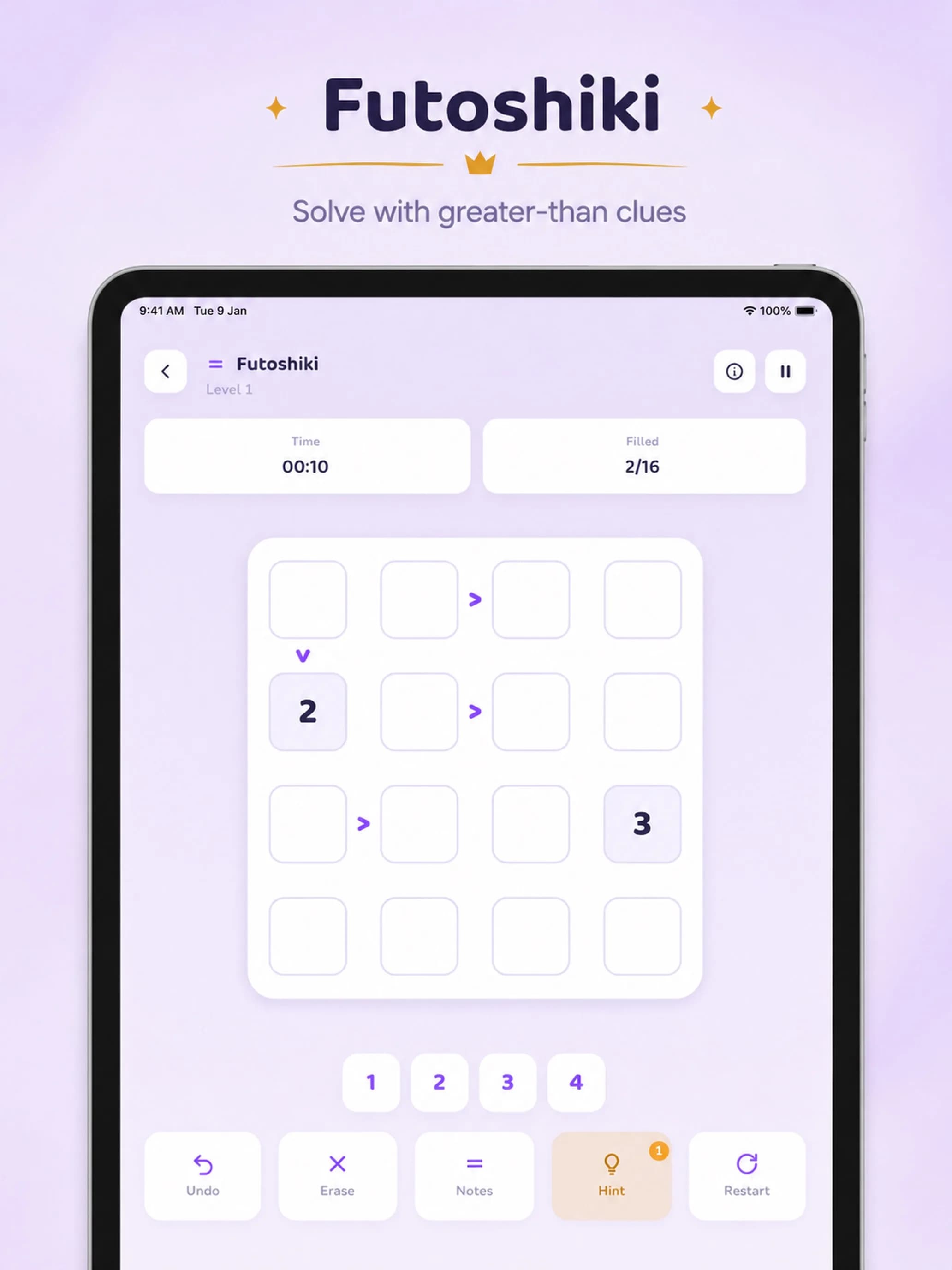 Logic Arena on iPad, screen 9