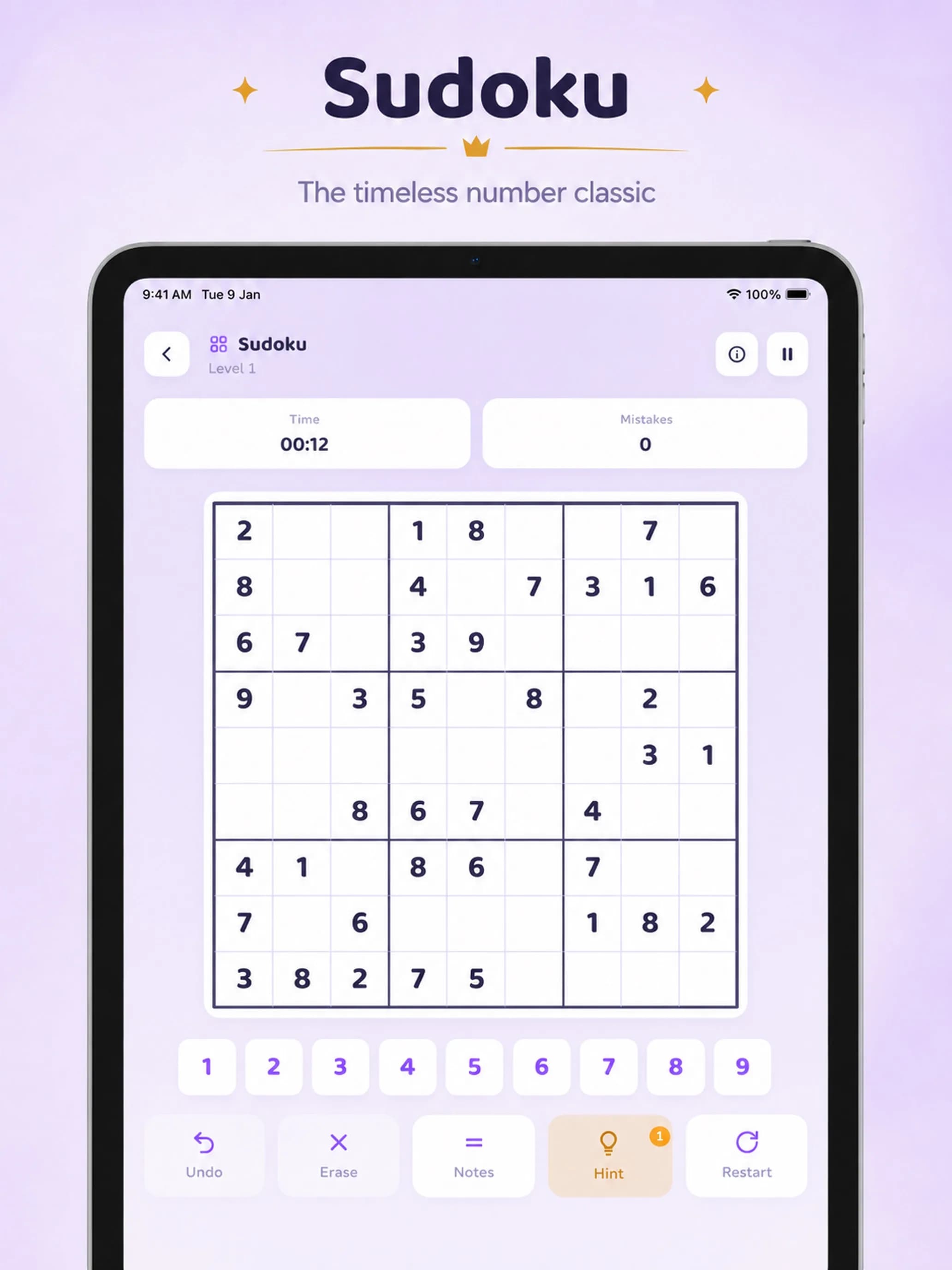 Logic Arena on iPad, screen 2