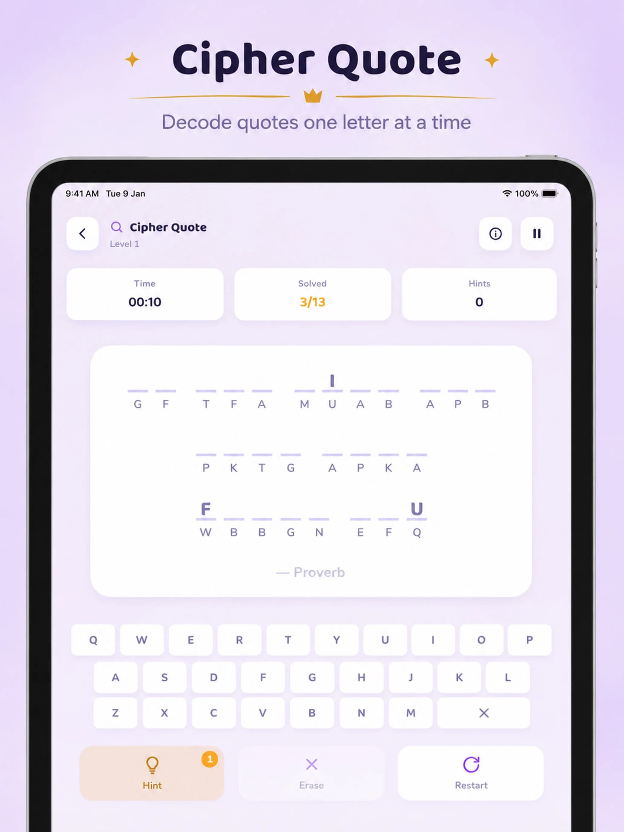 Logic Arena on iPad, screen 8