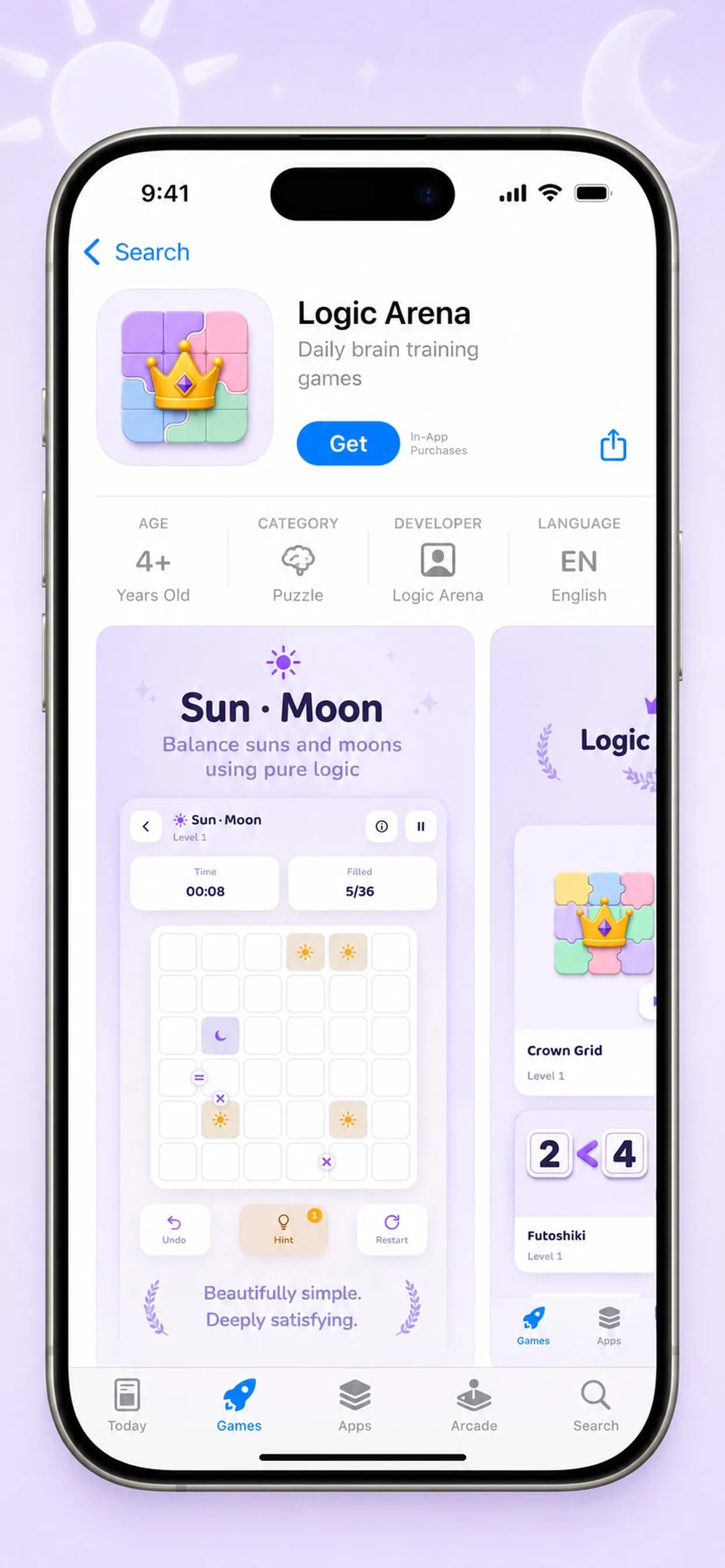 Logic Arena on iPhone, screen 8