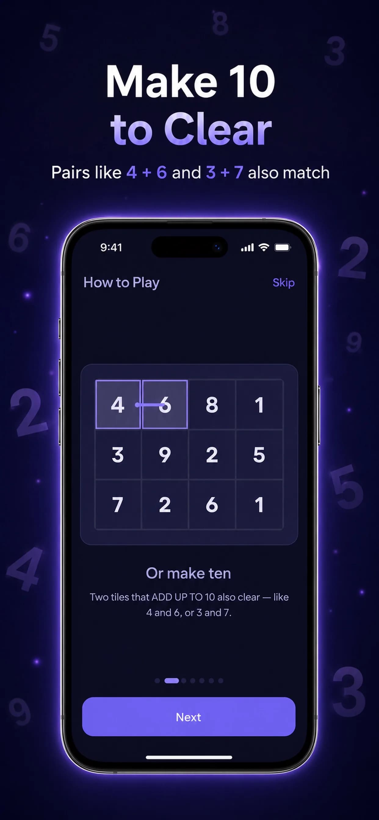 Number Match on iPhone, screen 7