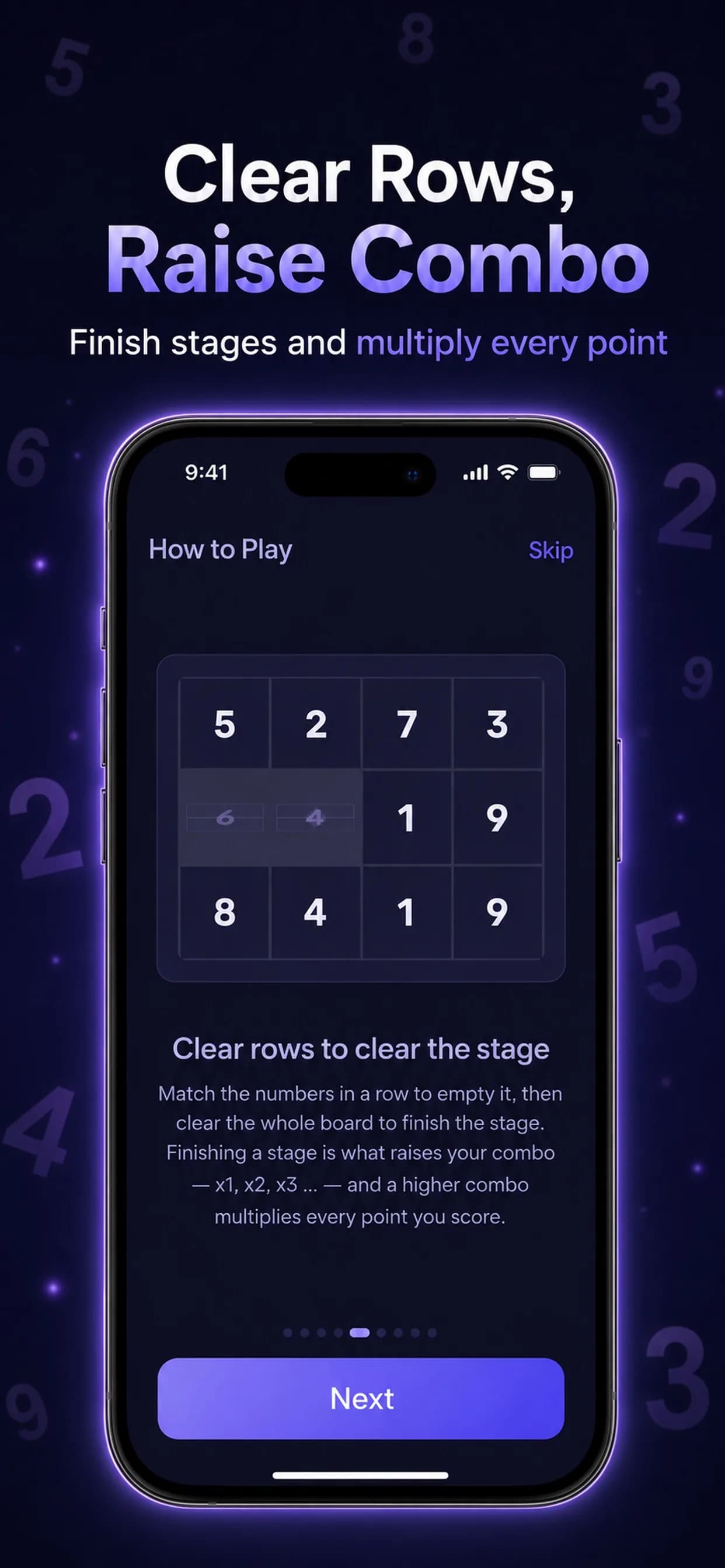 Number Match on iPhone, screen 5