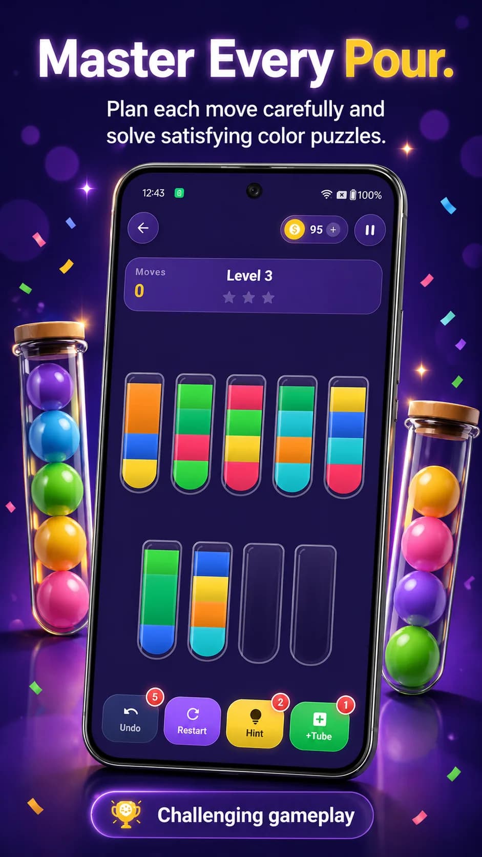 Sortique on Android phone, screen 2