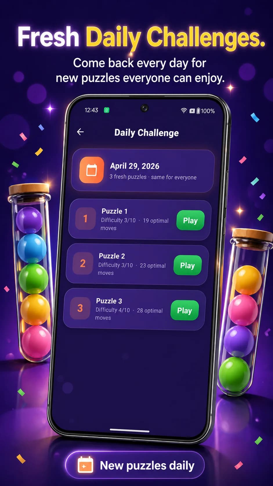 Sortique on Android phone, screen 7